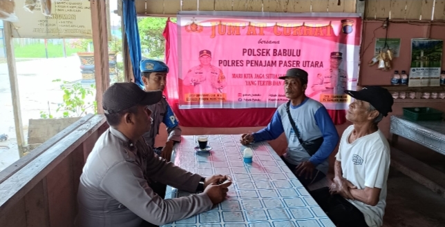 Dengarkan Keluhan Warga, Polsek Babulu Gelar Jumat Curhat