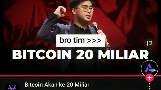 Timothy Ronald Memprediksi Bitcoin Akan Ke 20 Miliar
