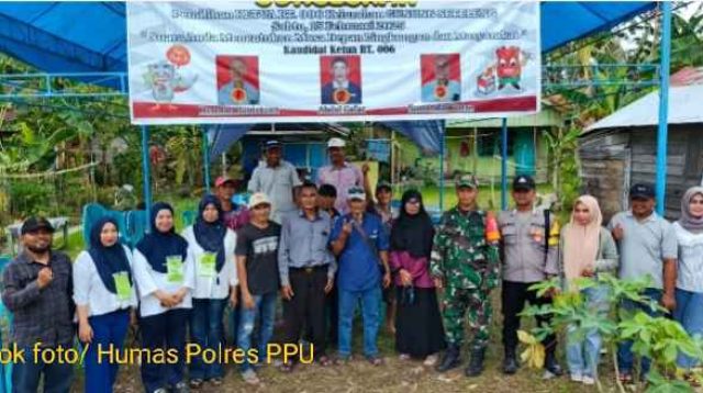Sinergitas TNI dan Polri Monitoring Pemilihan RT di Kelurahan Gunung Seteleng