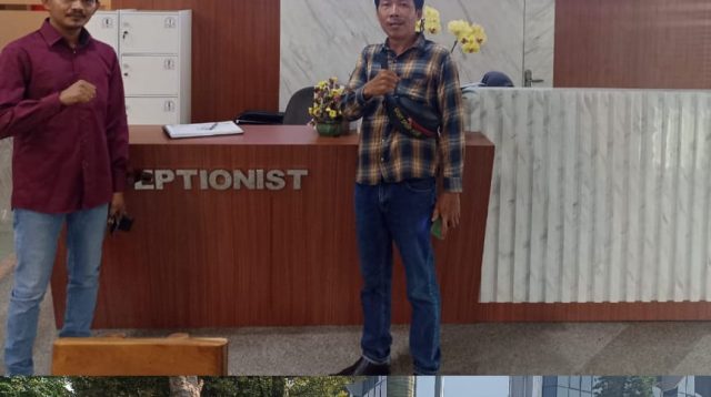 Pengusutan Dugaan Korupsi Desa Sumberjaya, Masyarakat Peduli Desa Sumber Jaya dan RJN Kirim Karangan Bunga ke Kemendes PDTT