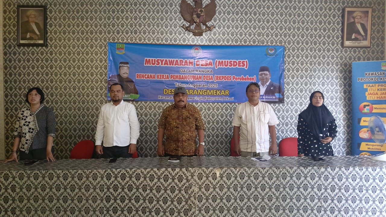 Desa Karangmekar Kecamatan Kedungwaringin Menggelar Musdes Perubahan Musyawarah Perubahan APBDES T.2025