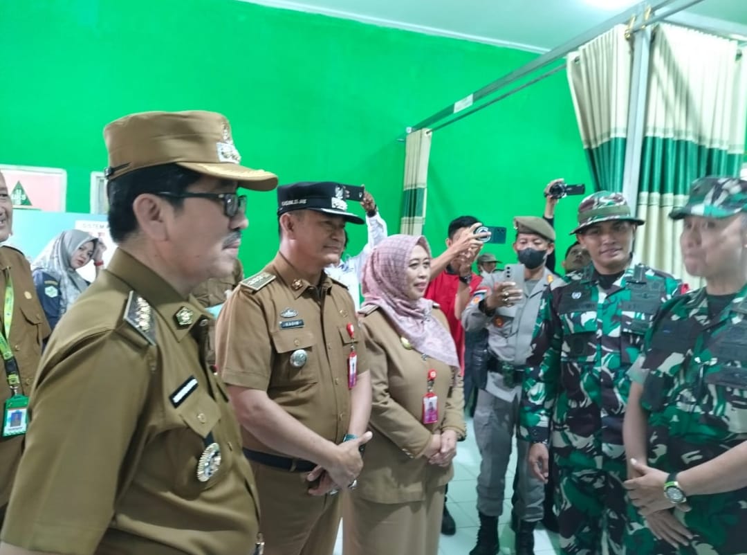 Bupati Lampung Utara Hadiri Pengawasan dan Evaluasi TMMD Ke-123 di Desa Subik