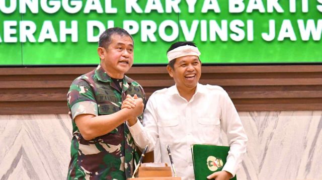 Pemdaprov–TNI AD Tandatangani Kerja Sama Manunggal Karya Bakti