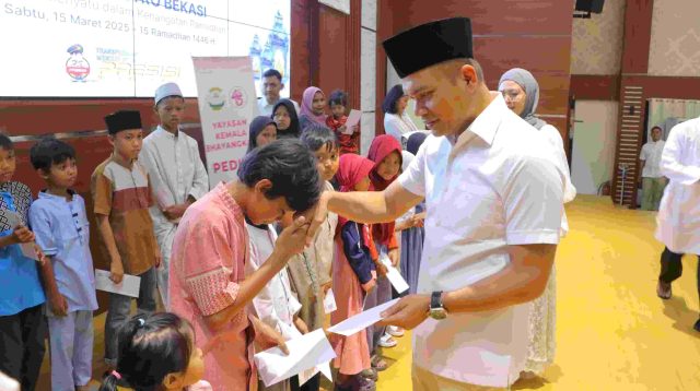Bulan Suci Penuh Keberkahan, Polres Metro Bekasi Gelar Buka Puasa Bersama dan Santuni Anak Yatim serta Kaum Dhuafa