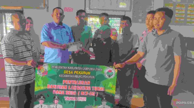 Pemdes Pekurun, Kecamatan Abung Pekurun Realisasikan BLT tahap Pertama Sebanyak 3 Bulan.
