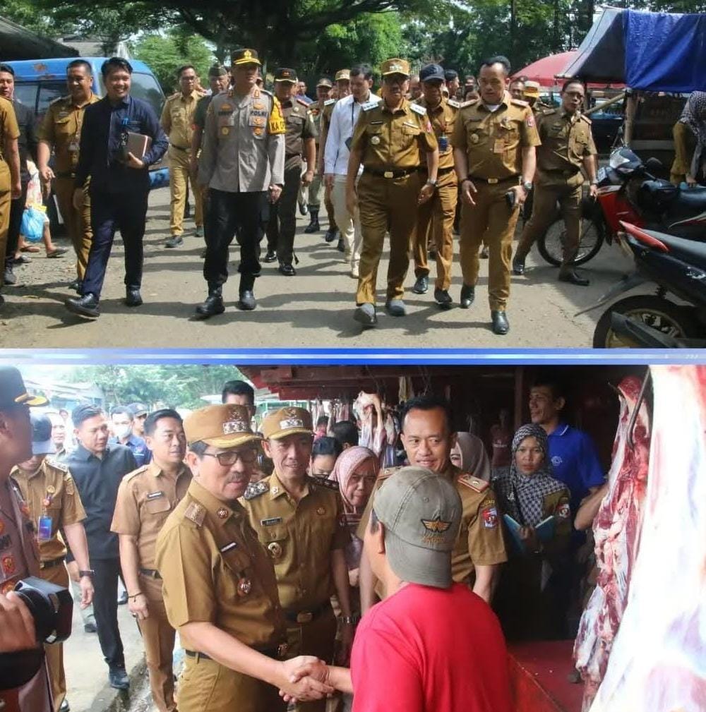 Bupati dan Wakil Bupati Lampung Utara Tinjau Ketersediaan dan Harga Bahan Pokok
