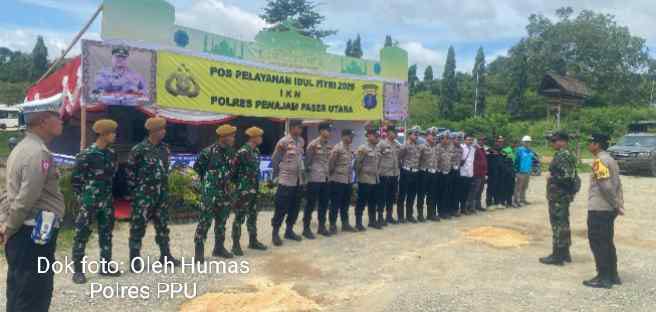 Sinergitas Polres PPU dalam Pengamanan Operasi Ketupat Mahakam 2025 di Wilayah IKN Nusantara