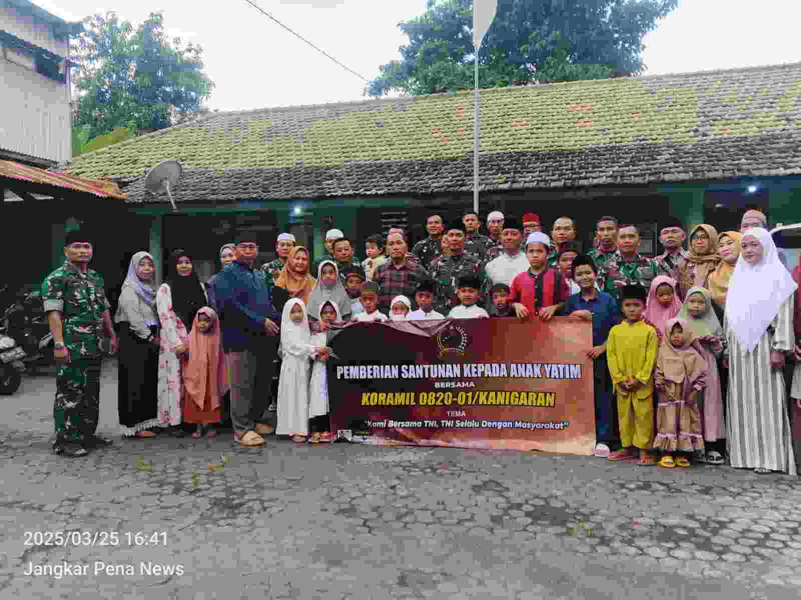 Koramil 0820/01 Kanigaran Probolinggo Kota, Giat Bhakti Sosial  Santuni Anak Yatim 