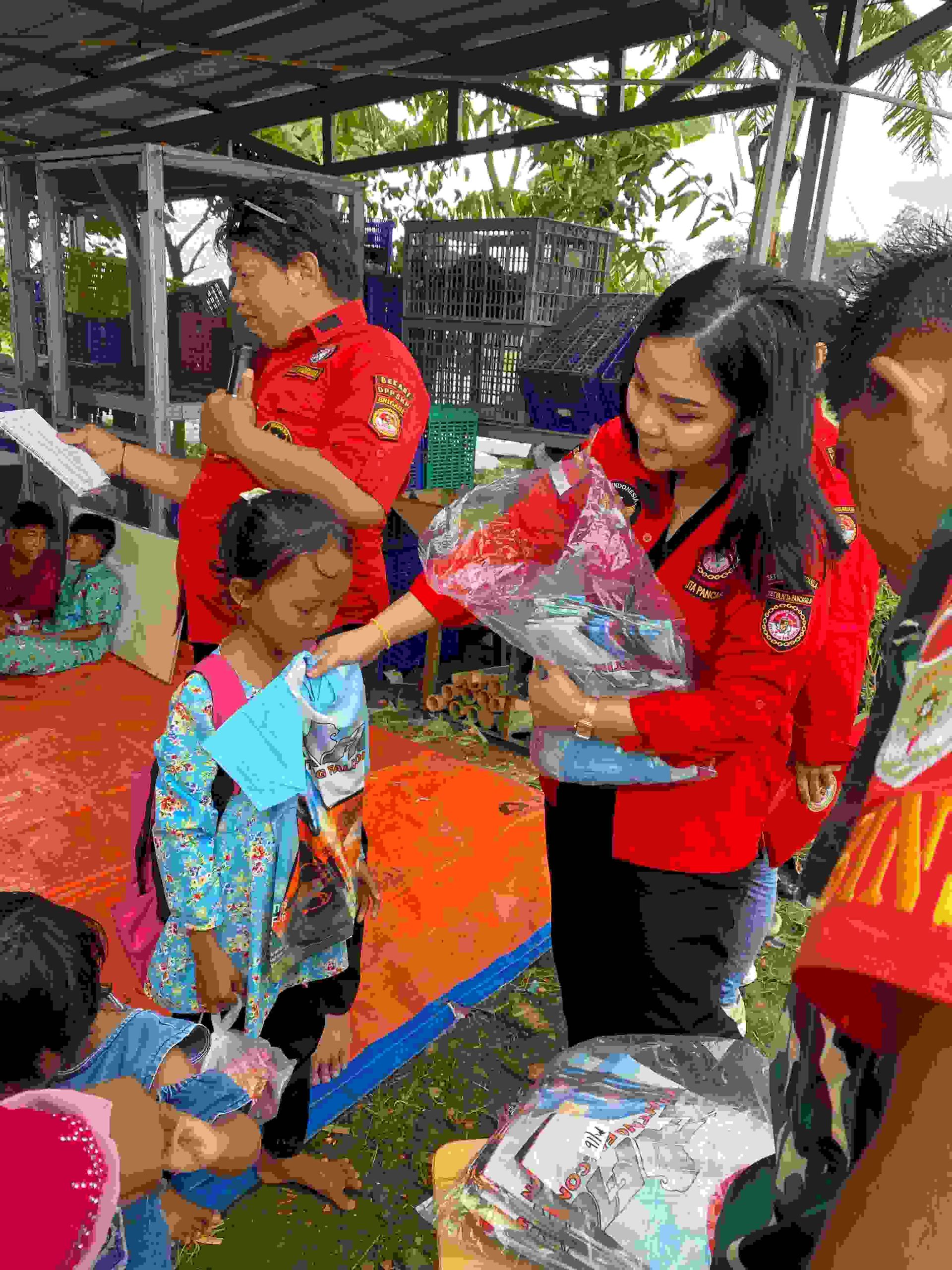 Relawan Prabowo Setya Kita Pancasila Bersama Korem 051/WKT Gelar Pendidikan Pancasila & Astacita  Bagi Anak-Anak Petani 
