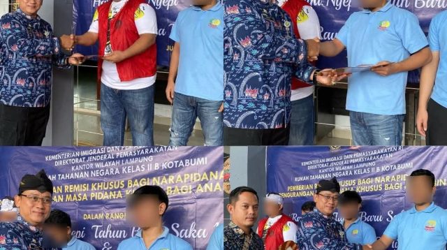 Rutan Kotabumi Berikan Remisi Khusus Hari Suci Nyepi dan Hari Raya Idul Fitri Kepada 4 WBP Melalui Zoom Meeting Serentak