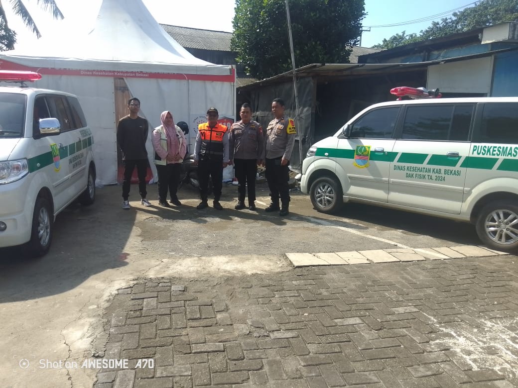 Dinas Kesehatan Kabupaten Bekasi Melalui Puskesmas Kedung Waringin siapkan Pospam Kesehatan  Pemudik Lebaran 2025
