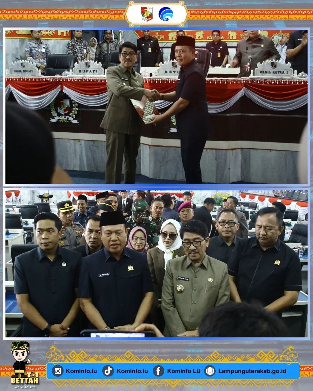 Rapat Paripurna DPRD Lampung Utara Sahkan LKPJ Bupati Tahun Anggaran 2024