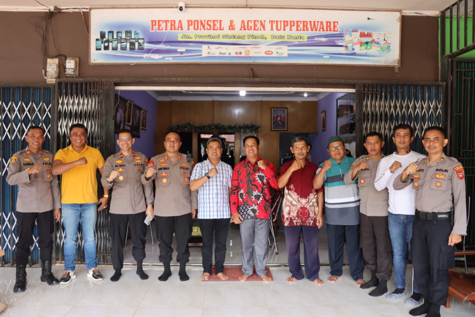 Kapolres Melawi Silaturahmi Bersama Perangkat Desa Batu Nanta