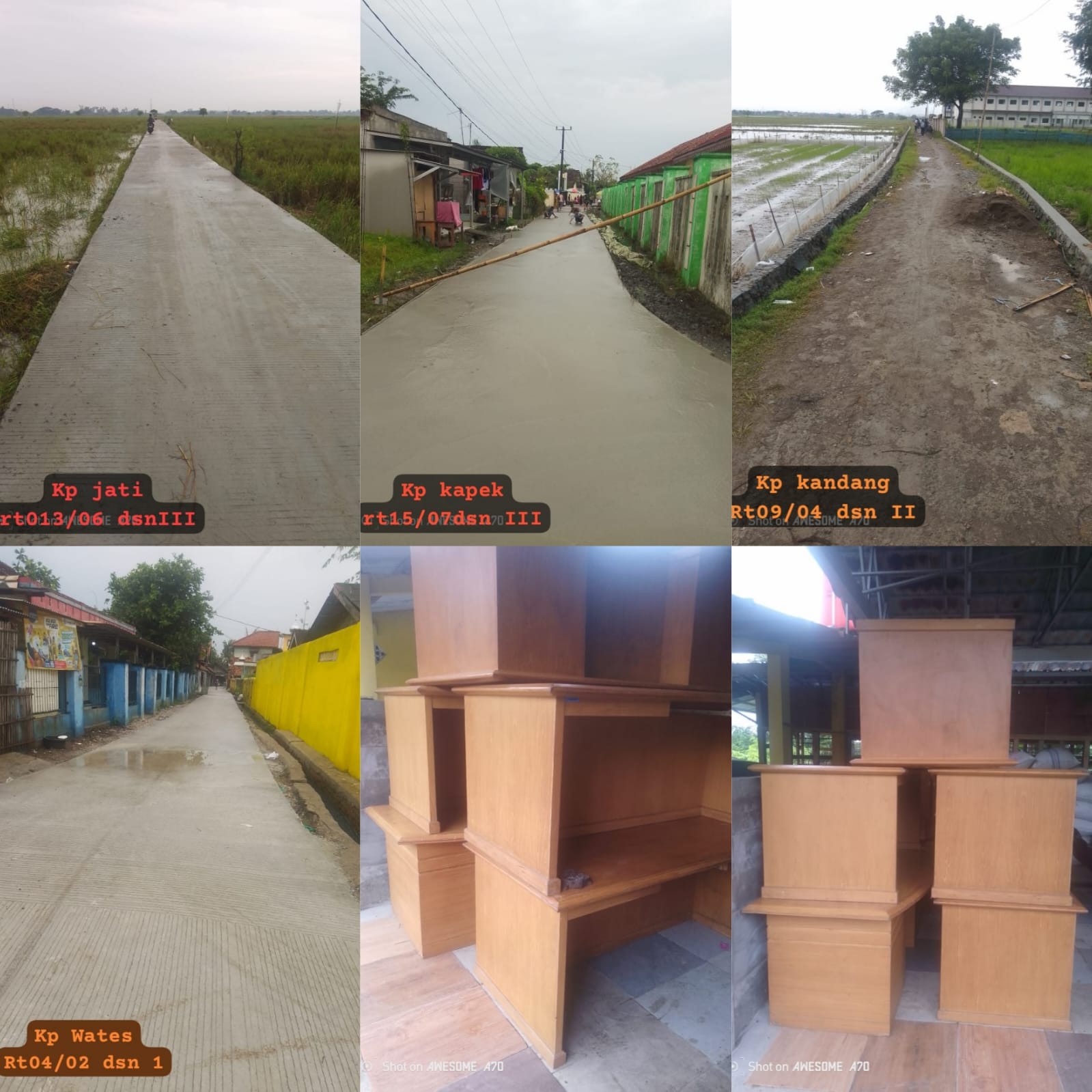 Keterangan foto: Pemdes Karangmekar Realisasikan Anggaran DD Th 2025 dengan Membangun Jalan, TPT dan Prasarana Posyandu