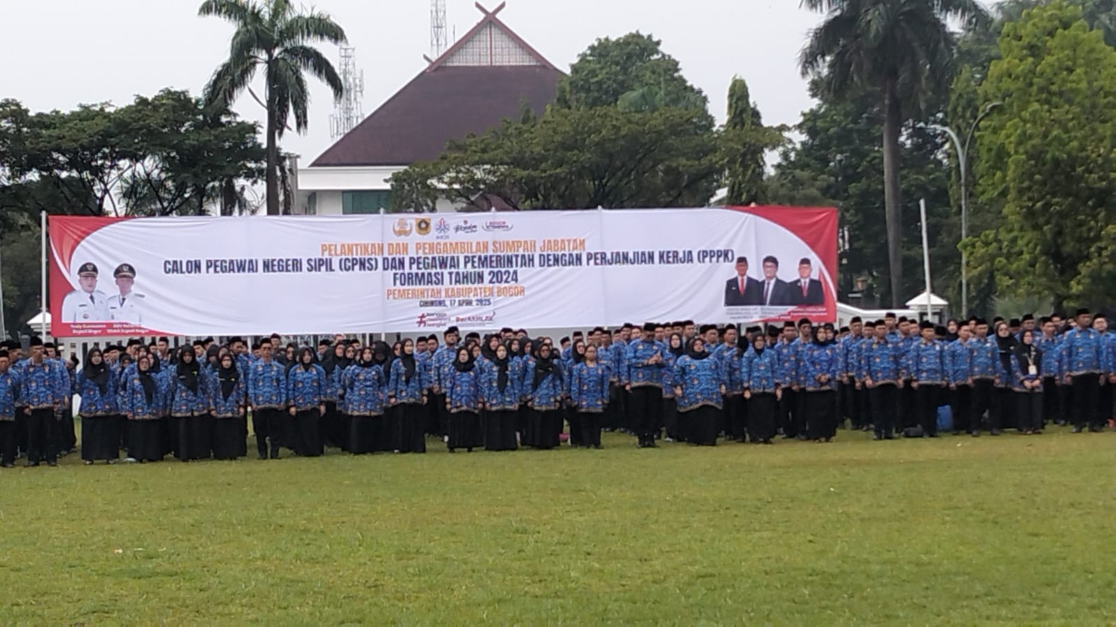 Keterangan foto: PPPK Sekabupaten Bogor Untuk Dilantik, Akhirnya Terlaksana Dilapangan Tegar Beriman