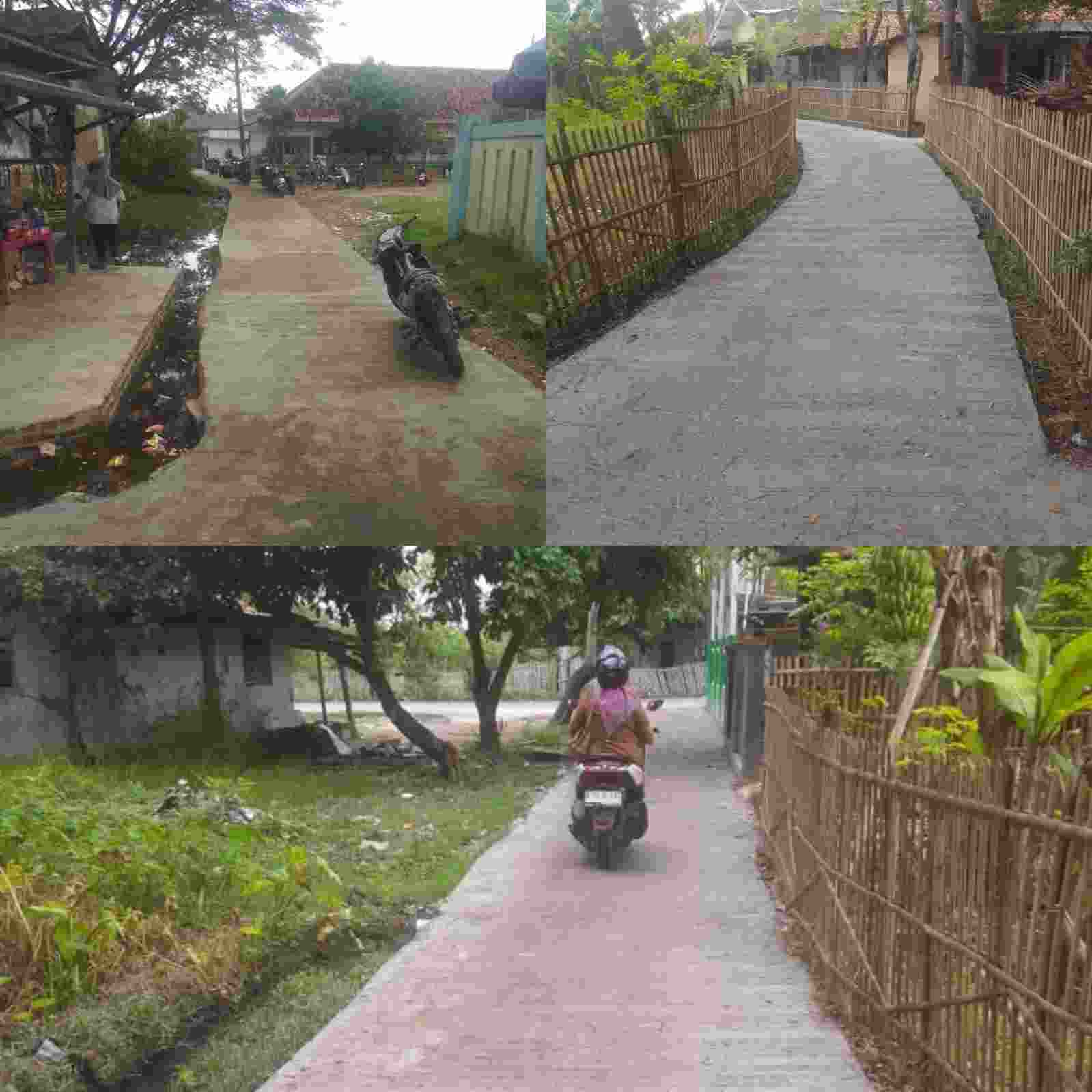 Kades Mekar jaya H.Apendi spd Realisasikan Infrastruktur Jalan Rabat Beton di 2 Titik Melalui Anggaran ( DD ) Dana Desa  Tahun 2025