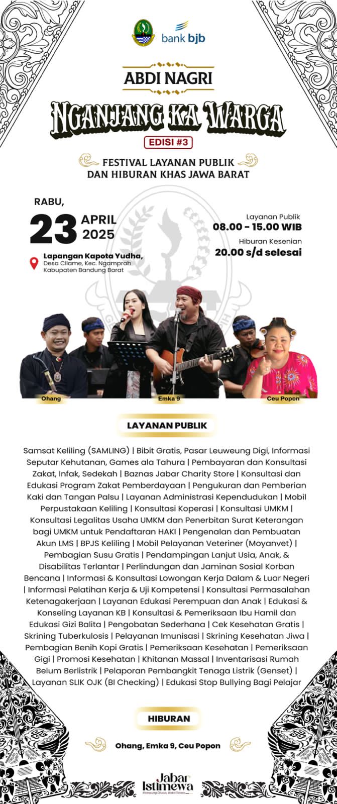 ABDI NAGRI NGANJANG KA WARGA  Edisi Ketiga Siap hadir di Ngamprah