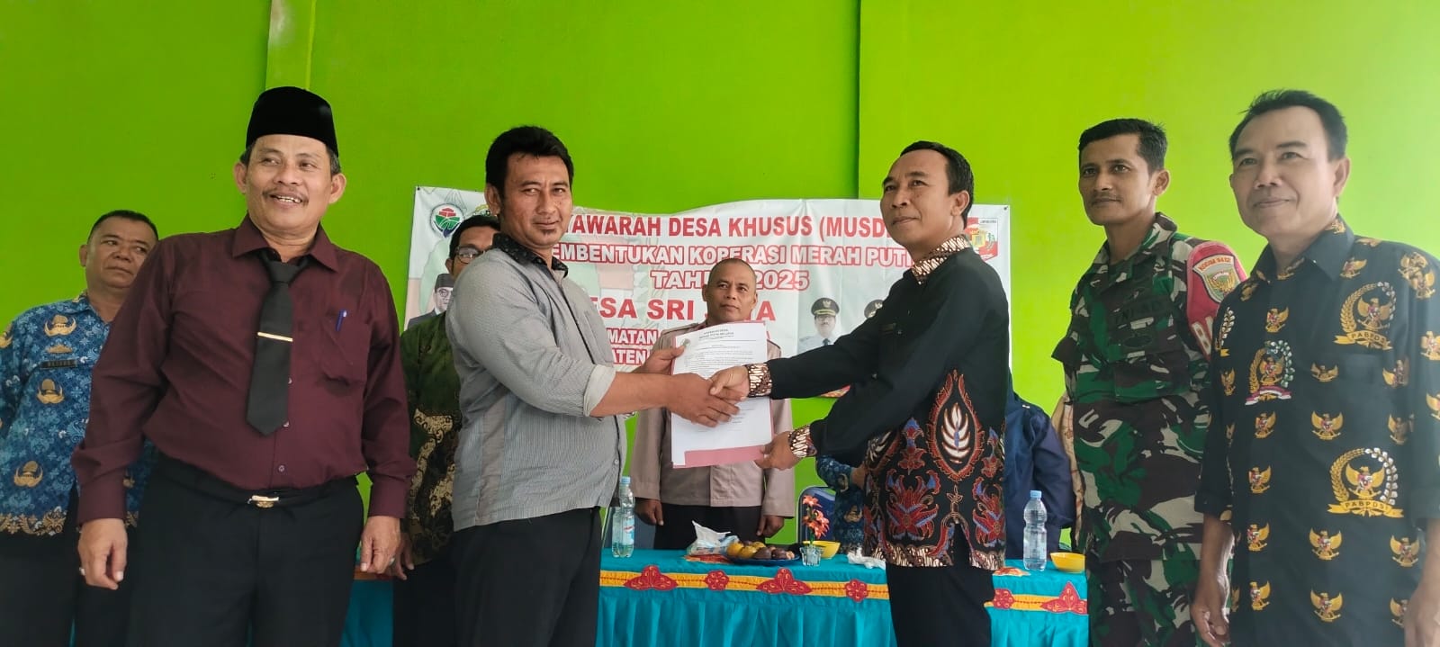 Pemdes Srijaya Gelar Musdesus Pembentukan Koperasi Merah Putih