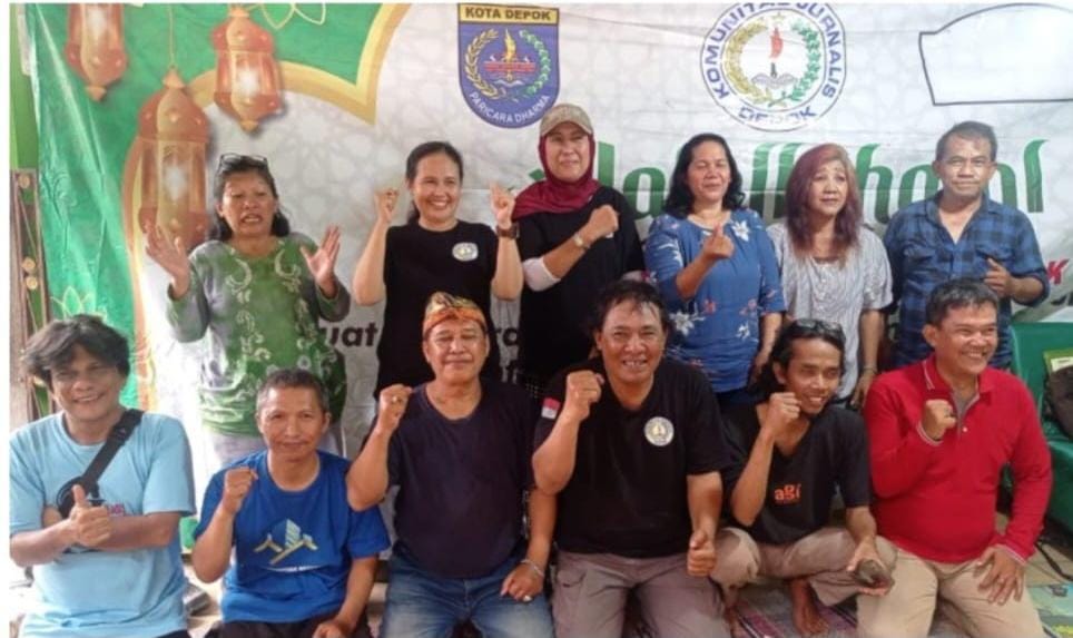 Komunitas Jurnalis Depok Rombak Kepengurusan Diacara Halal Bihalal
