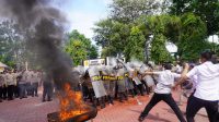 Polres Langkat Gelar Peragaan Dalmas Jelang May Day 2025