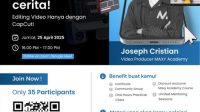 Dukung Karir Mahasiswa di Dunia Kreatif, MAXY Academy Buka Kelas Gratis untuk Pelajari Editing Video dari Nol
