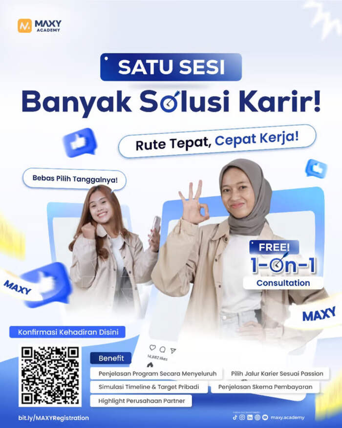 MAXY Academy Buka Sesi Konsultasi Gratis untuk Bantu Anak Muda Temukan Jalur Karier Digital