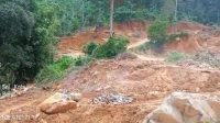 Tambang Batu Tanah Galian C Diduga Ilegal Viral Berlokasi di Lereng Bukit Kopisan Milik Afung