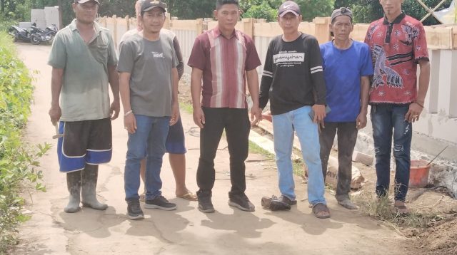 Pemagaran TPU Desa Labansari Didukung Penuh oleh LSM J. P. K. P Kabupaten Bekasi