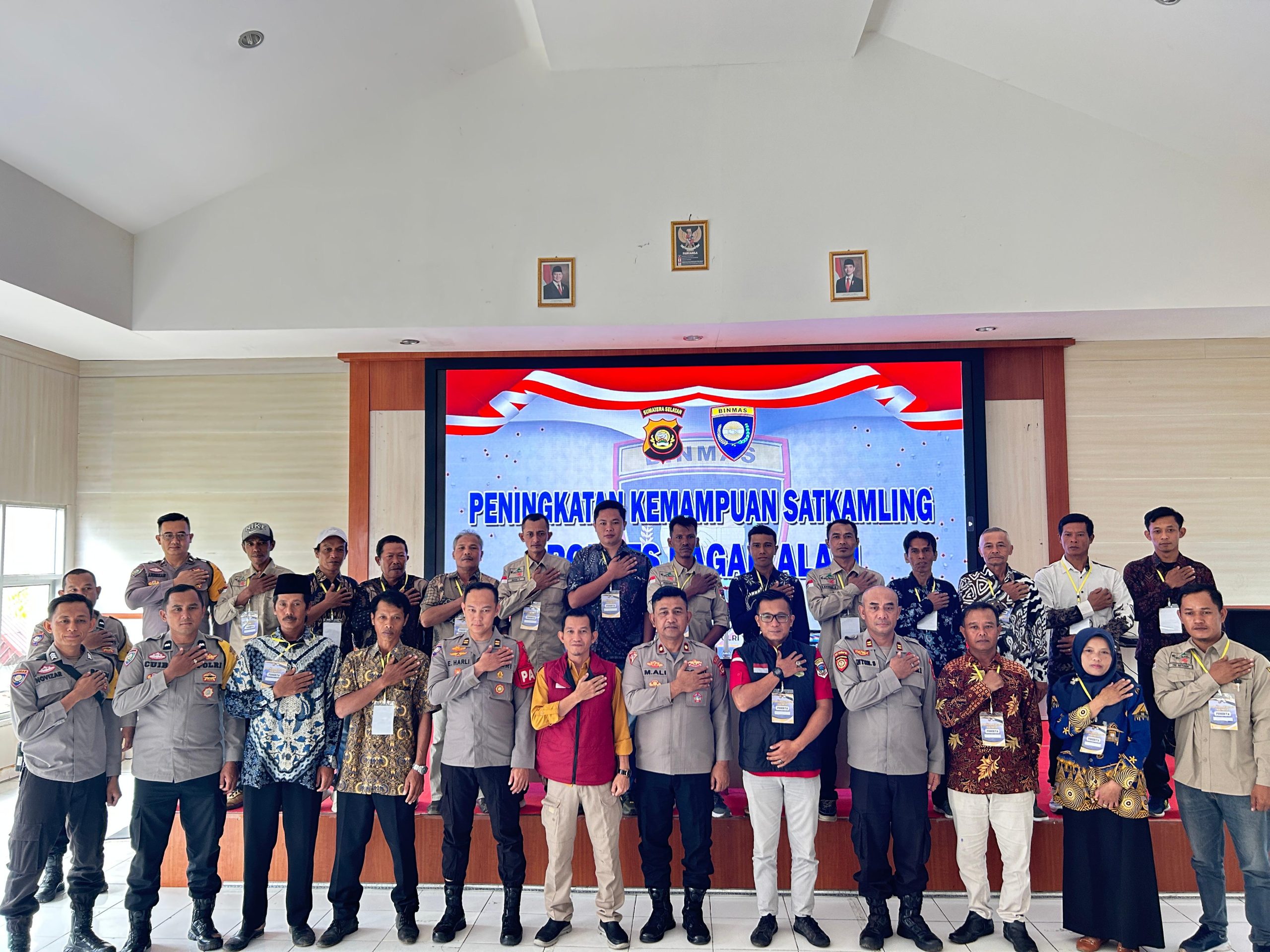Wakapolres Pagaralam Resmi Membuka Kegiatan Peningkatan Kemampuan Siskamling