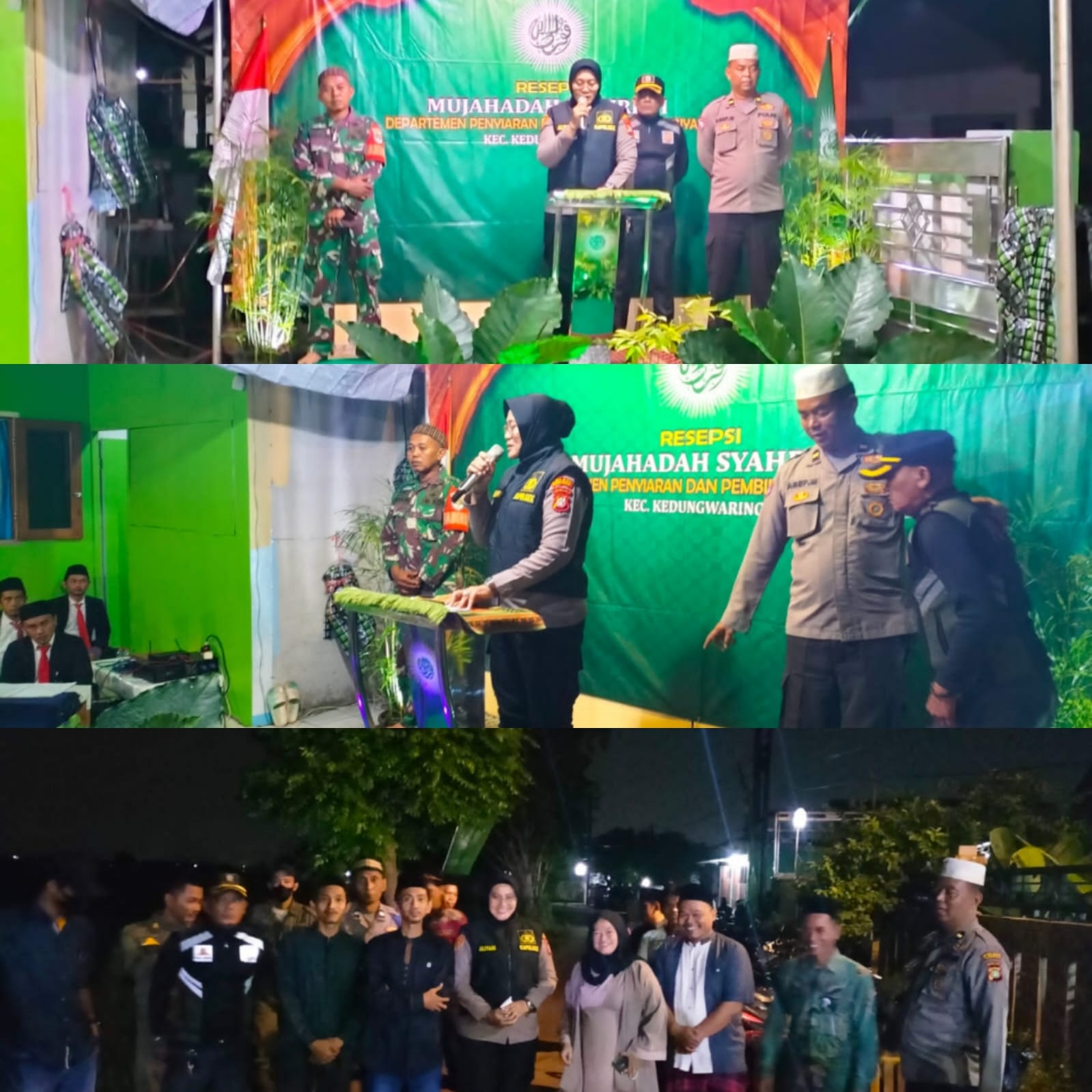 Kapolsek Kedungwaringin Hadir Bersama Warga dalam Pengajian dan Sholawat Wahidiyah  di Desa Mekarjaya