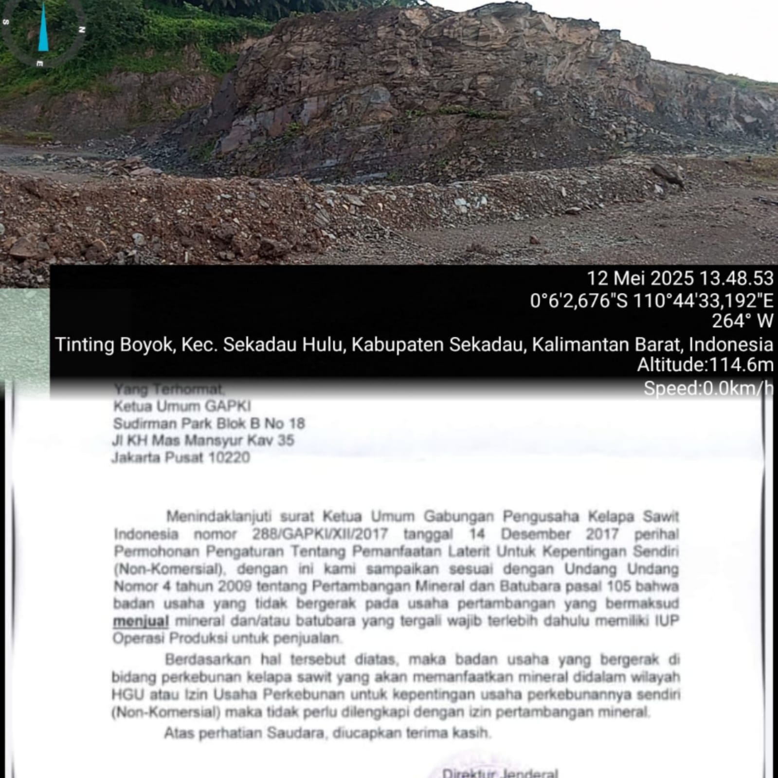Galian C di Ladang Sawit: Di Balik Surat Direktorat Jenderal Minerba ?