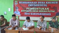 Koperasi Merah Putih Desa Karangbahagia Terbentuk,Suhaeb Rizal.M Terpilih Sebagai Ketua