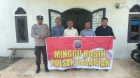 Polsek Salapian Gelar Minggu Kasih di Sejumlah Gereja