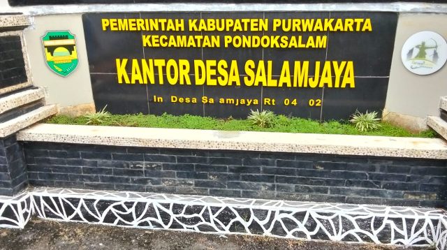 Dana Desa  Salamjaya Kab.Purwakarta, diduga Jadikan Ajang  Mark-up Pejabat Dan Pemborong