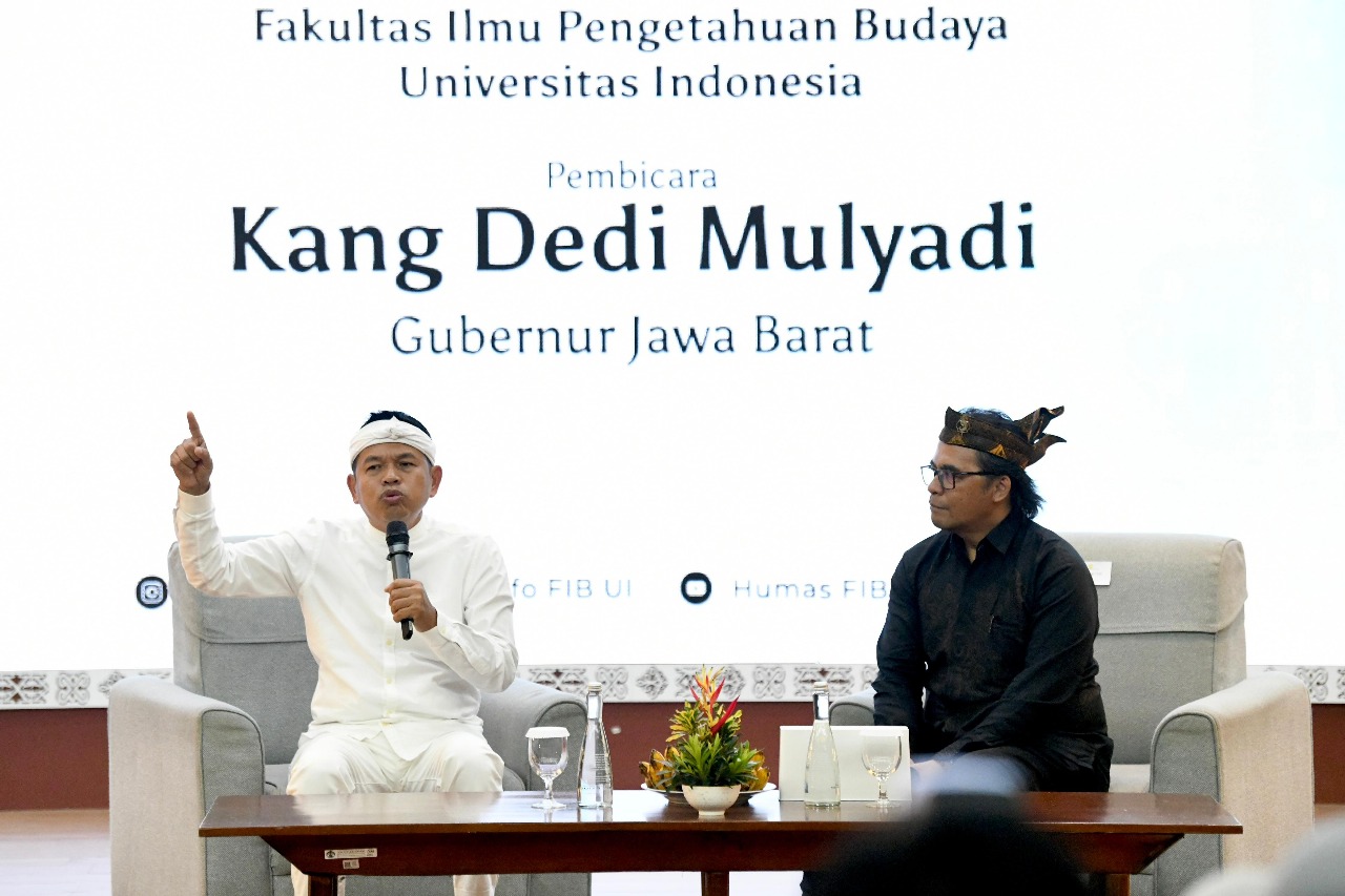 Kuliah Umum di UI, KDM Paparkan Konsep Pembangunan Berbasis Budaya