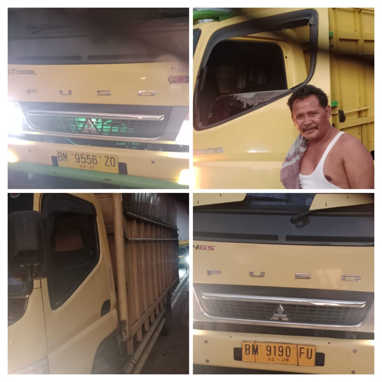 Terpantau saat istirahat makan, diduga truck colt diesel angkut BBM ilegal yang dioplos jadi solar industri