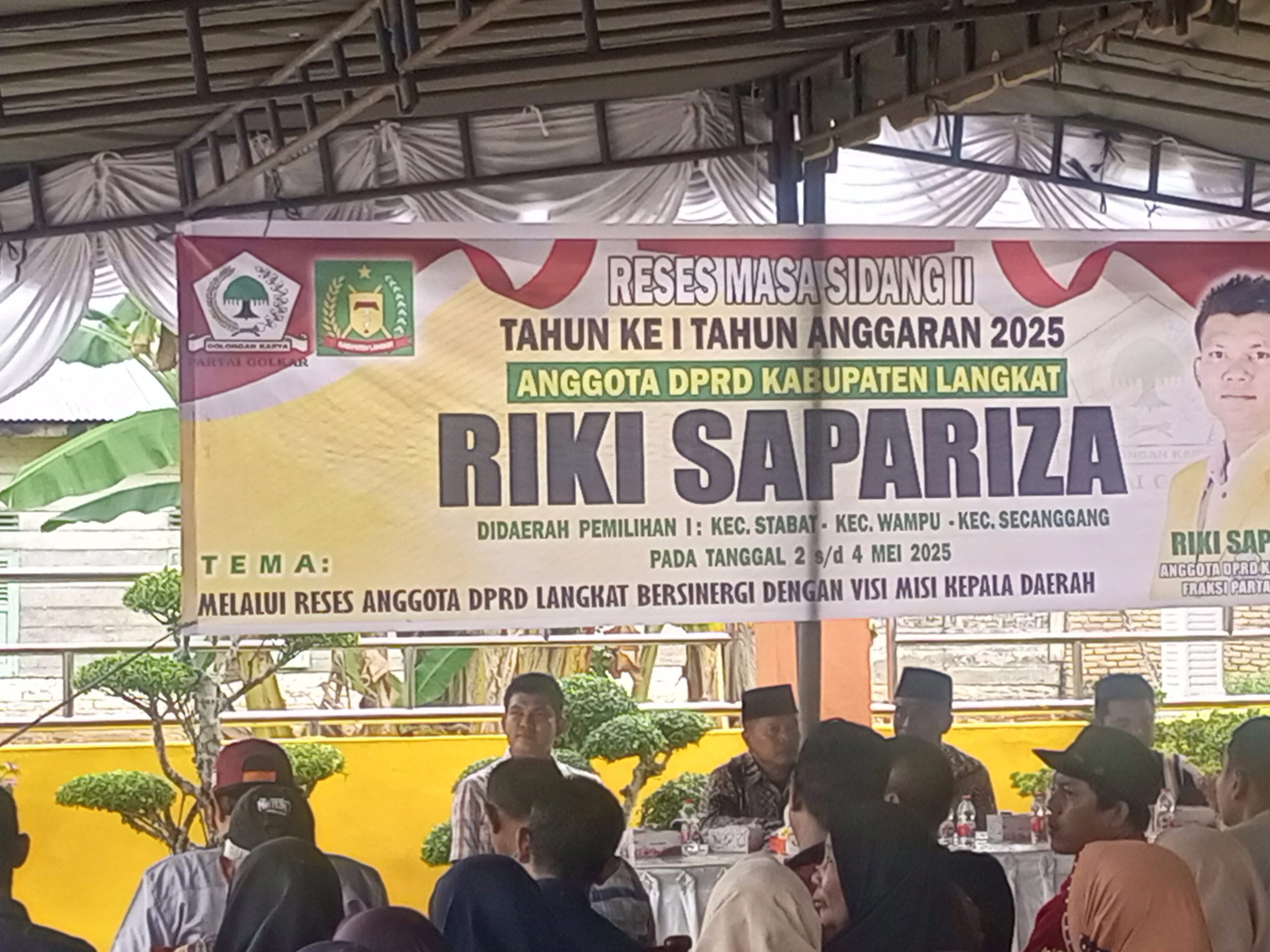 Anggota DPRD Kabupaten Langkat Fraksi Golkar Riki Sapariza Adakan Reses Serap Aspirasi Masyarakat Tahun 2025