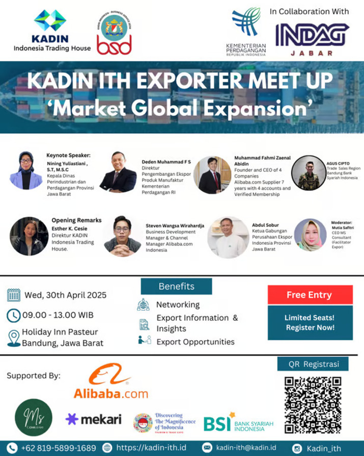 KADIN Indonesia Trading House Perdana Gelar Exporter Meet Up 2025