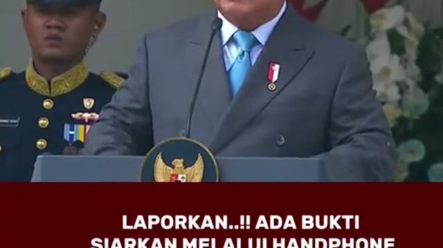 Tegas! Presiden Prabowo Subianto Dorong Pelaporan Penyelewengan Pejabat