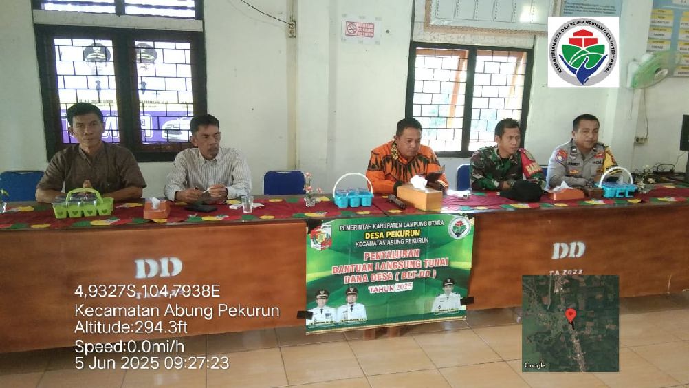 Pemdes Pekurun, kecamatan Abung Pekurun salurkan BLT tahap kedua sebanyak 3 bulan.