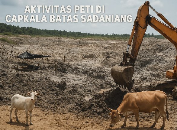 Terbongkar! Tambang Emas Ilegal Capkala Gunakan Ekskavator Pengakuan Pelaku Mengejutkan