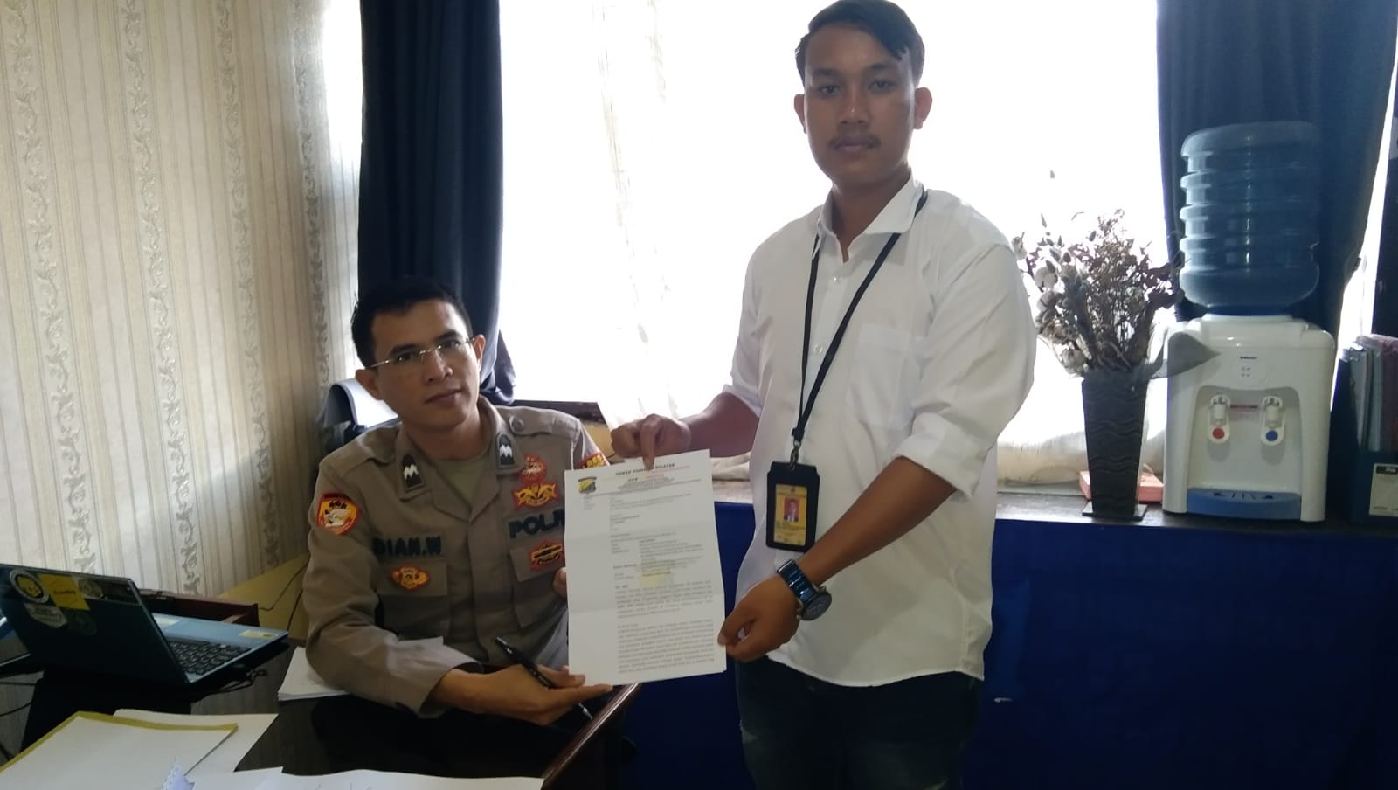 Lp.Nasdem resmi Laporkan pekon sukananti kecamatan waytenong ke polres Lampung barat.