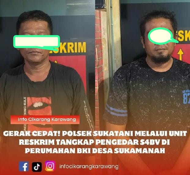 Gerak Cepat! Polsek Sukatani Melalui unit Reskrim Tangkap Pengedar Sabu di perumahan BKI desa Sukamanah