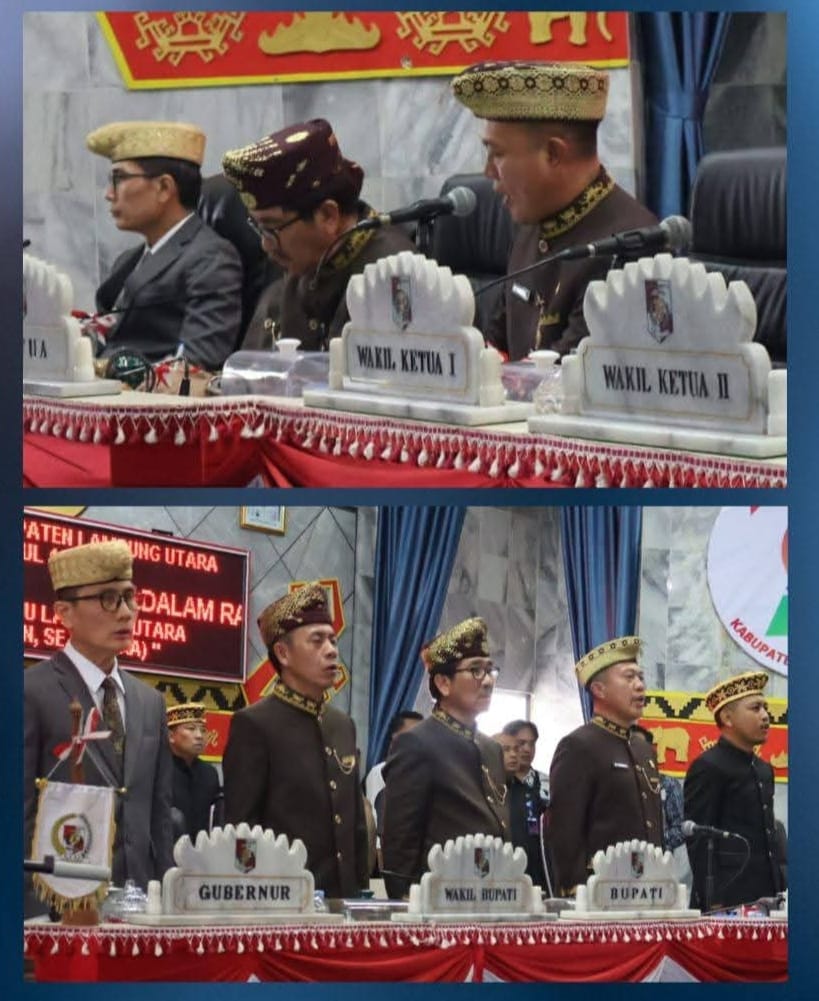 Dalam Rangka Memperomgati HUT  ke 79 Kabupaten Lampung Utara DPRD Gelar Rapat Paripurna 