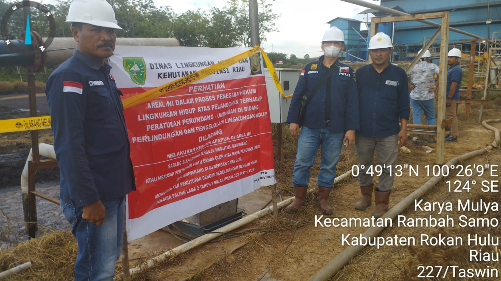 Plang Disegel, Malam Dicabut Diam-Diam: DLHK Riau Diduga Main Mata dengan PKS Pencemar Sungai