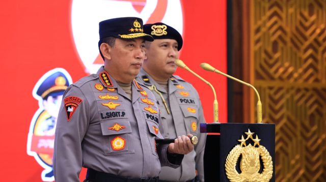 Kapolri Pimpin Upacara Pemuliaan Nilai-Nilai Tribrata Dalam Rangka HUT Bhayangkara ke-79