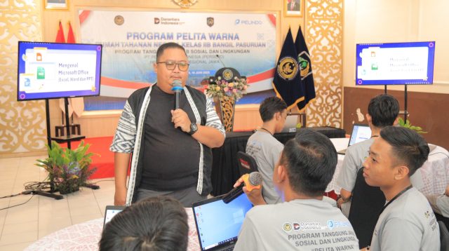 Peningkatan Kompetensi, Kolaborasi Rutan Bangil dan PT Pelindo Regional 3 Gelar Pelatihan Microsoft Office Bagi Warga Binaan