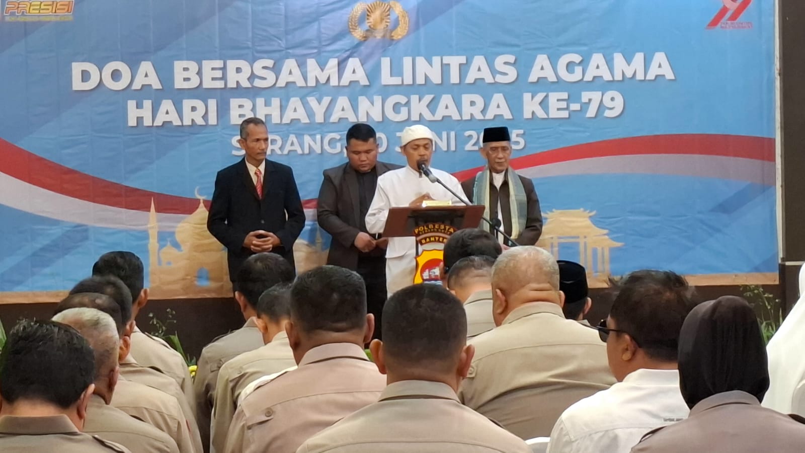 Polresta Serang Kota Laksanakan Do’a Bersama Lintas Agama Dalam Rangka Hari Bhayangkara Ke – 79