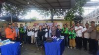 Polres Metro Jakarta Utara Mengadakan Acara di Polsek Koja Bersama Pengemudi Ojek Online “Kegiatan Bakti Kesehatan”, Jakarta Utara