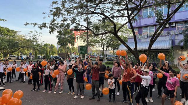 Jalan Sehat Meriahkan Rangkaian Dies Natalis ke-2 SATU University di Kampus Pontianak